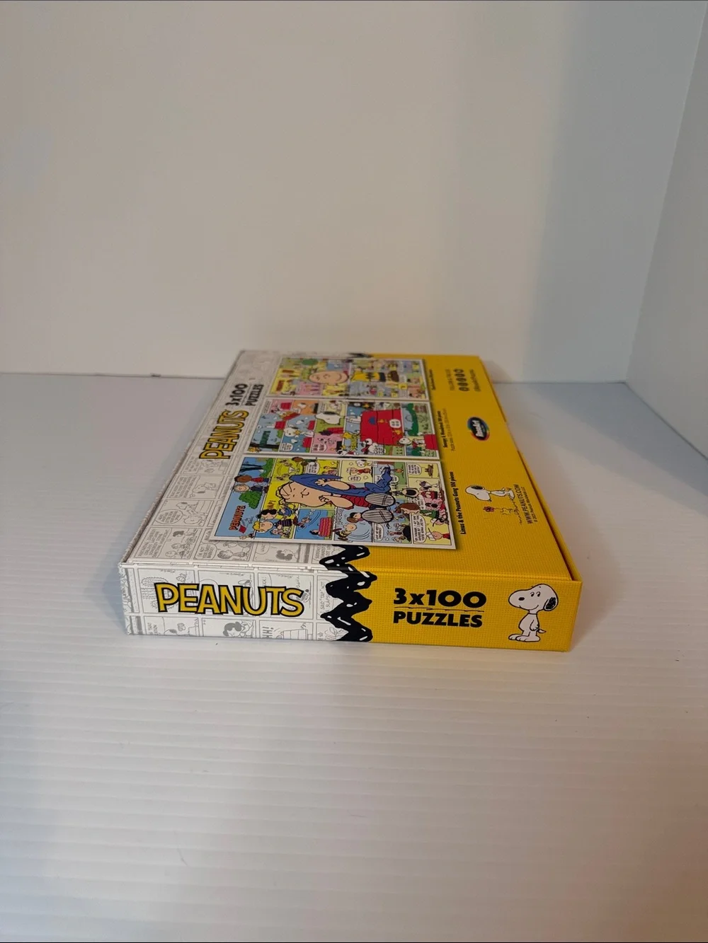 Peanuts 3 x 100 Pc Jigsaw Puzzles, Brand New-Sealed Box!